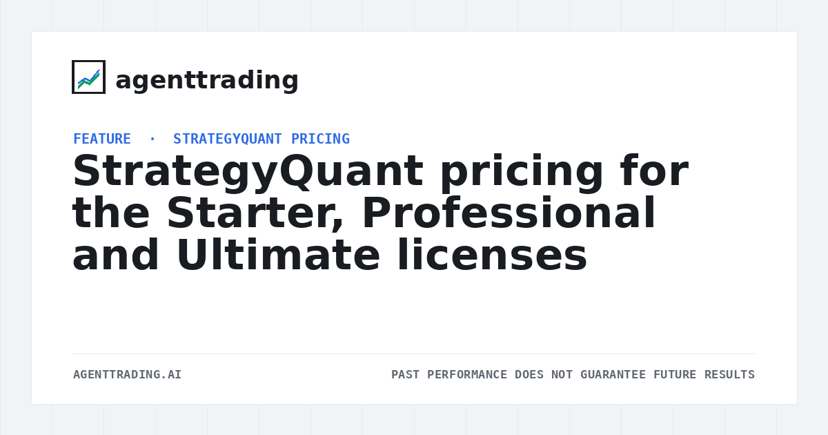Ideation Software Flow Chart StrategyQuant Pricing and StrategyQuant X Cost in 2026